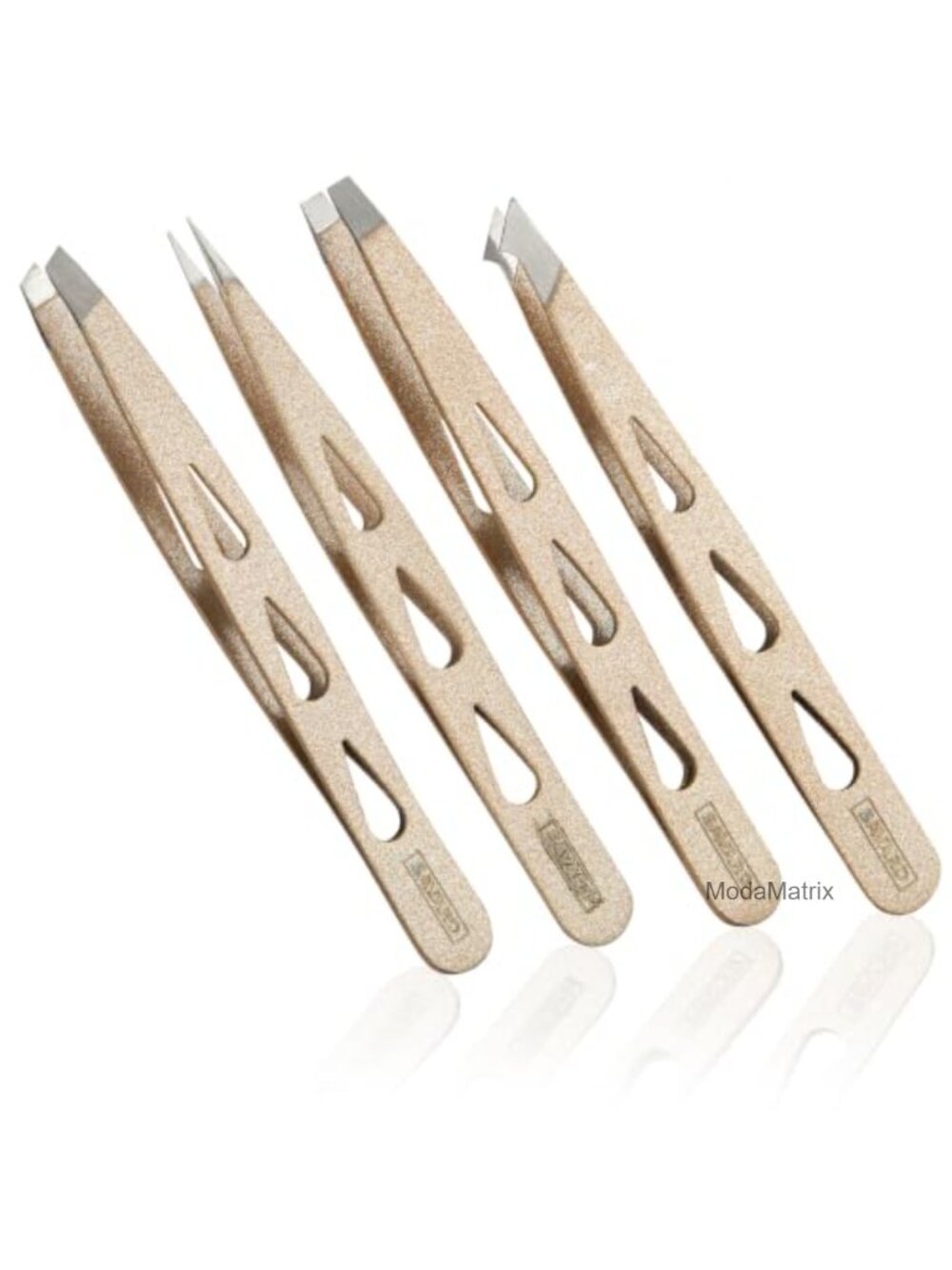 Diamond Style Tweezers Set - Precision Stainless Steel Tweezers for Eyebrows,